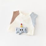 【66-90cm】オールインワン 可愛い ゾウ柄 肌触り良い ベビー服 - 画像 (6)