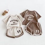 【73-110cm】セットアップ ワッフル カジュアル