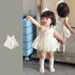 【66-90cm】ロンパース キュート ローズ