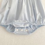 【66-130cm】ロンパースorワンピース フリル襟 ブルー 姉妹服 - 画像 (20)