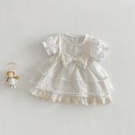 【73-100cm】ワンピースセット 蝶結び 可愛い 女の子