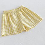 【73-110cm】セットアップ イエロー チェックトップス&ブルマ - 画像 (16)