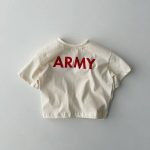【80-160cm】半袖Tシャツ ベビー 韓国風 英字柄 - 画像 (3)