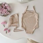 【66-100cm】水着 カラフル 帽子付き 全4色 可愛い - 画像 (8)
