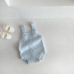 【66-100cm】ロンパース ニット編み シンプル 着心地良い ベビー服 - 画像 (9)