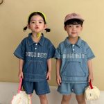 【80-150cm】セットアップ DELIGHT デニム カジュアル - 画像 (3)