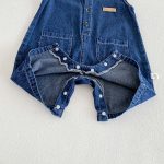 【66-90cm】オールインワン&帽子 デニム ノースリーブ カジュアル ベビー服 - 画像 (15)