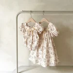 【66-90cm】ロンパース ベビー 女の子 リボン 小花柄 - 画像 (9)