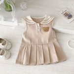 【73-110cm】ワンピース クマセーラー ノースリーブ 女の子 シンプル - 画像 (18)