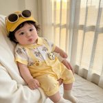 【予約販売】【66-100cm】ロンパース キュート クマ 可愛い ベビー服 - 画像 (9)