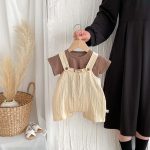 【73-100cm】サロペット ナチュラル 柔らかい シンプル ベビー服 - 画像 (16)