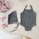 【66-100cm】水着 カラフル 帽子付き 全4色 可愛い - 画像 (6)