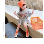 【80-130cm】セットアップ 女の子 英字柄 カートゥーン - 画像 (10)