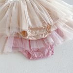 【66-90cm】ロンパース フリル メッシュ 可愛い 女の子 - 画像 (11)