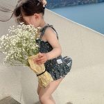 【73-130cm】水着 INS映え キャミソール 帽子付き 全2色 - 画像 (11)
