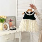 【73-120cm】ワンピース ドット おしゃれ 女の子 - 画像 (5)