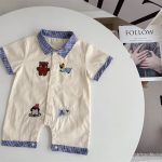 【66-100cm】ロンパース ブルー襟 可愛い ベビー服 - 画像 (13)