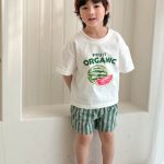 【80-150cm】セットアップorワンピース スイカ ストライプ おしゃれ - 画像 (7)