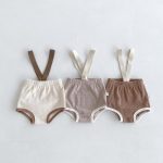 【66-90cm】サロペット カラーバリ 可愛い ベビー服