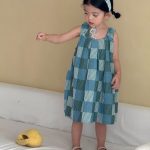 【80-150cm】セットアップorワンピース グリーンチェック 可愛い - 画像 (5)