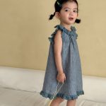 【80-150cm】セットアップ/ワンピース レトロ フリル カジュアル 兄妹お揃い - 画像 (6)