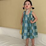 【80-150cm】セットアップorワンピース グリーンチェック 可愛い - 画像 (10)