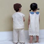 【80-150cm】セットアップ/ワンピース 可愛い チェック おしゃれ 兄妹お揃い - 画像 (13)