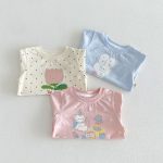 【80-150cm】Tシャツ 可愛い ドット 女の子 トップス - 画像 (12)