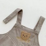 【66-90cm】セットアップ 熊さん 可愛い サロペット&Tシャツ - 画像 (21)