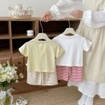 【73-110cm】セットアップ ショール付きＴシャツ＆パンツ - 画像 (9)