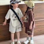 【90-160cm】セットアップ 兄妹お揃い ルーズ カジュアル 二点セット - 画像 (11)