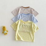 【73-120cm】Tシャツ 可愛い ボーダー トレンド おしゃれ トップス - 画像 (14)