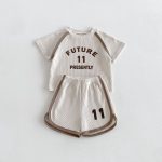 【73-110cm】セットアップ ワッフル カジュアル - 画像 (5)