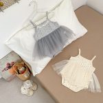 【66-90cm】ロンパース 可愛い メッシュ おしゃれ 女の子 - 画像 (9)
