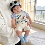【66-100cm】ロンパース ベースボール 可愛い 肌触り良い 赤ちゃん服 - 画像 (6)