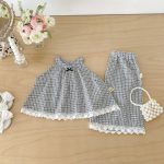 【73-110cm】セットアップ ブラックチェック おしゃれ - 画像 (9)