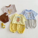 【73-120cm】Tシャツ 可愛い ボーダー トレンド おしゃれ トップス - 画像 (8)