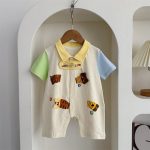 【66-100cm】ロンパース クマ 可愛い 半袖 ベビー服 - 画像 (6)