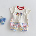 【73-110cm】セットアップ ツリー柄 シャツ&カラフルパンツ - 画像 (4)