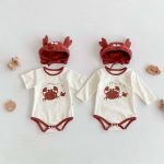 【66-90cm】ロンパース 可愛い カニ ベビー服 - 画像 (2)