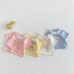 【73-120cm】Tシャツ 可愛い ガールズ 着心地良い トップス - 画像 (8)