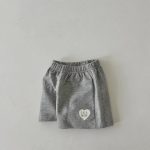 【73-120cm】ショートパンツ ハートプリント カジュアル ボトムス - 画像 (5)