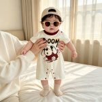【66-90cm】ロンパース BOOMドッグプリント 可愛い ベビー服 - 画像 (6)