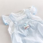 【66-90cm】ロンパース＆シャツ ブルー チェック - 画像 (8)