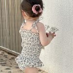 【73-130cm】水着 INS映え キャミソール 帽子付き 全2色 - 画像 (14)
