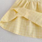 【66-130cm】ロンパースorワンピース イエロー チェック 姉妹服 - 画像 (17)
