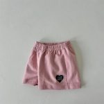 【73-120cm】ショートパンツ ハートプリント カジュアル ボトムス - 画像 (7)