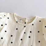 【66-90cm】ロンパース 可愛い レース ドット 赤ちゃん服 - 画像 (8)