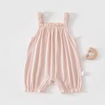 【73-100cm】サロペット パステルカラー 無地 肌触り良い ベビー服 - 画像 (4)