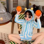 【90-140cm】水着 英字 バックストライプ 男の子 スイムウェア - 画像 (18)